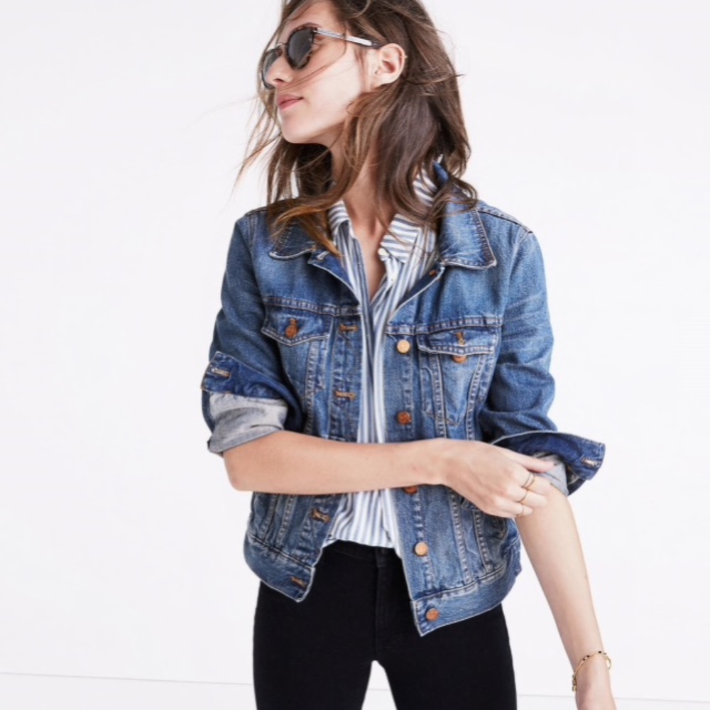 Madewell Jean Jacket in Printer Wash